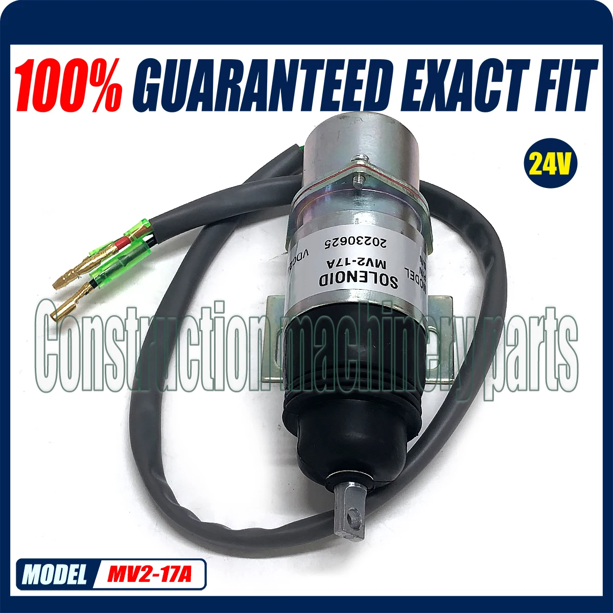 MV2-17A 24V Heavy Duty Fuel Shutoff Solenoid Valve 1819100520 1-81910-052-0 Z1819100520 For Isuzu Engine Stop Solenoid