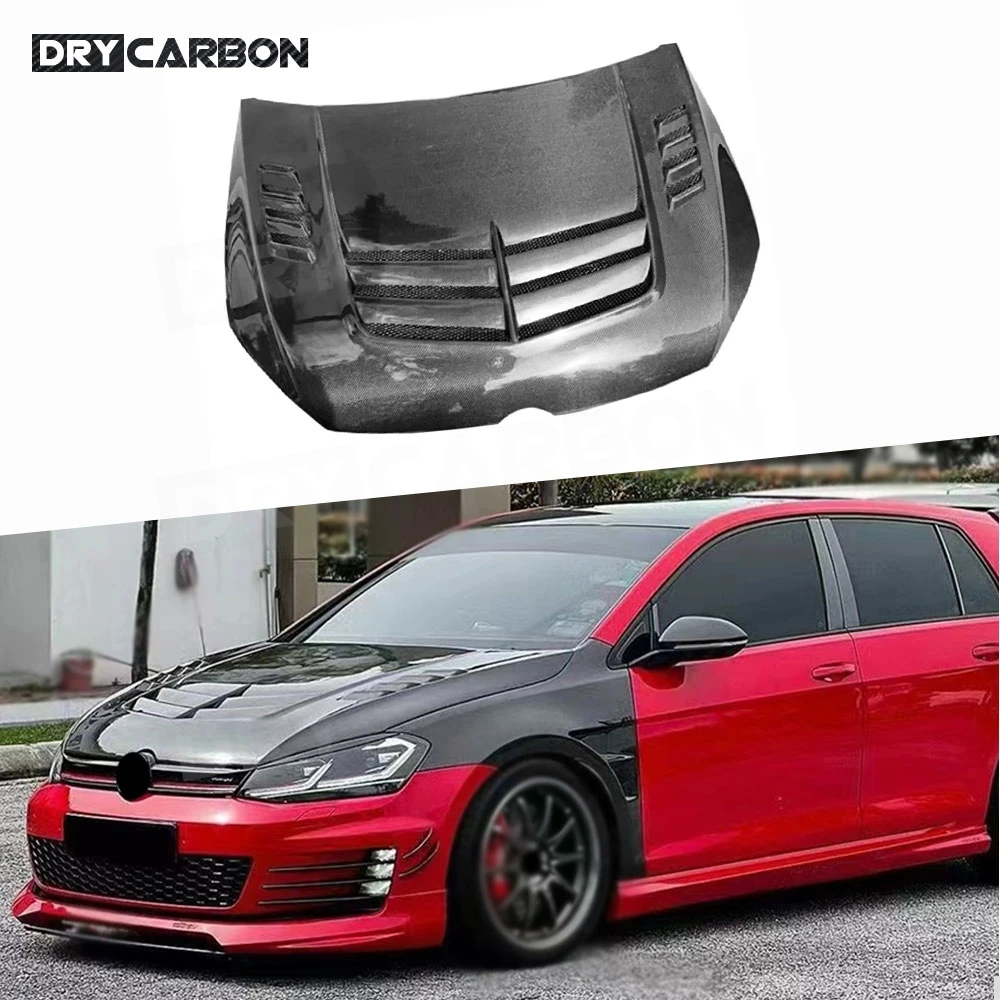 

Carbon Fiber Front Engine Hood Vent Cover for Volkswagen Golf 7 7.5 2014-2021 FRP Engine Bonnets Body Kits Accessories