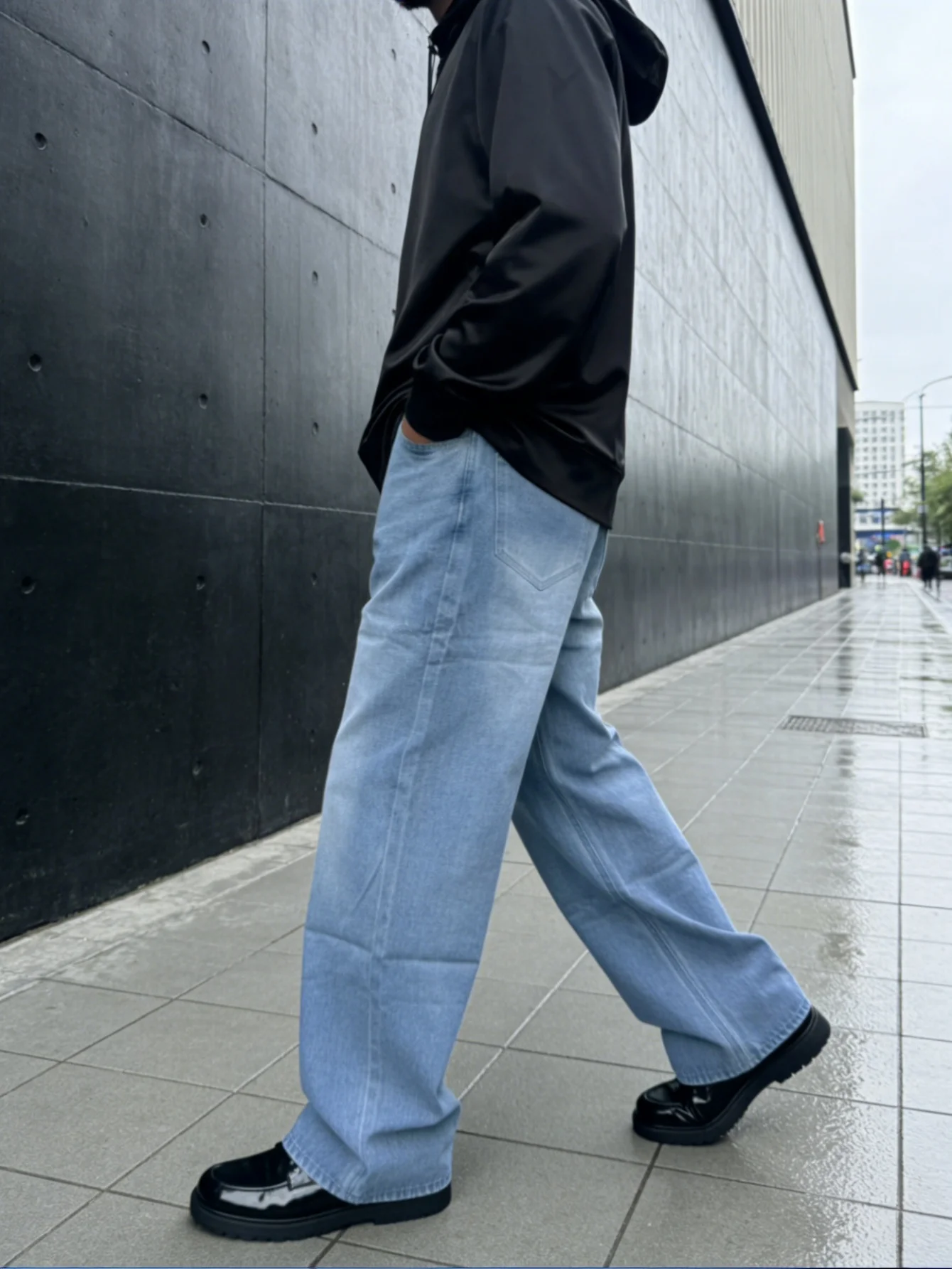 

Мужские широкие джинсы в стиле Y2K Millennium, универсальные брюки для поездок на работу и в подарок, аксессуары в комплект не входят