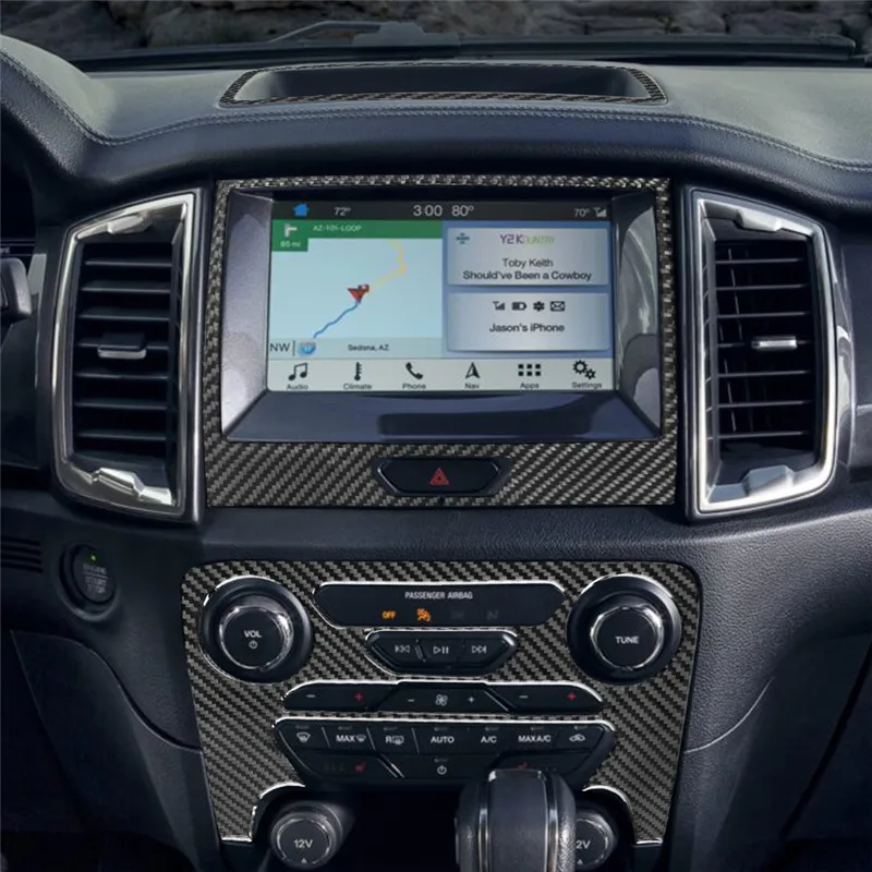 

Для углеродного волокна с навигацией, с автоматическим переменным током, Ford Ranger 2019 2020 2021 2022, приборная панель