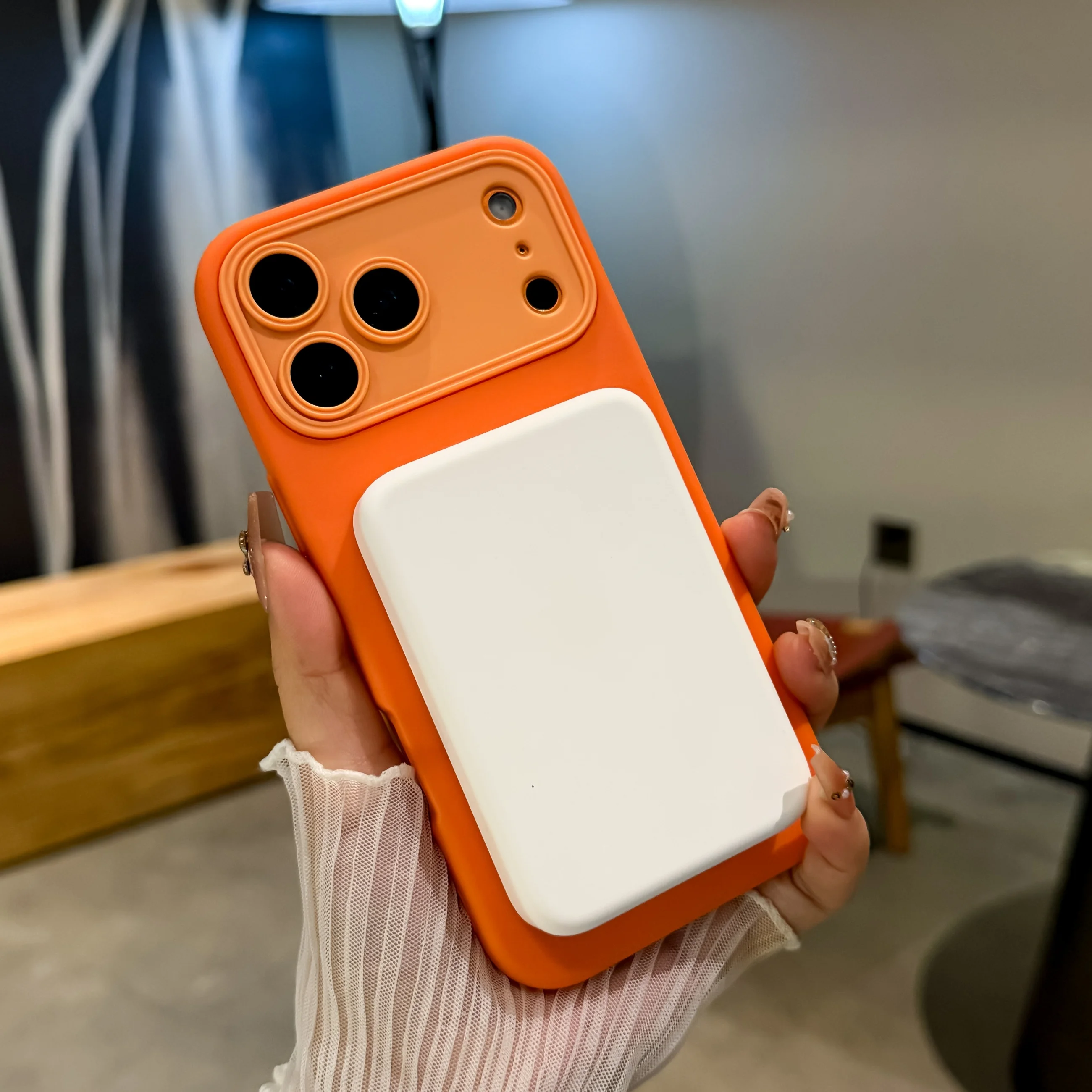 Luxury Fold Stand Holder Shockproof Matte Case For iPhone 17 16 14 15 Plus 13 12 11 Pro Max For Magsafe Wireless Charge Cover - view 4