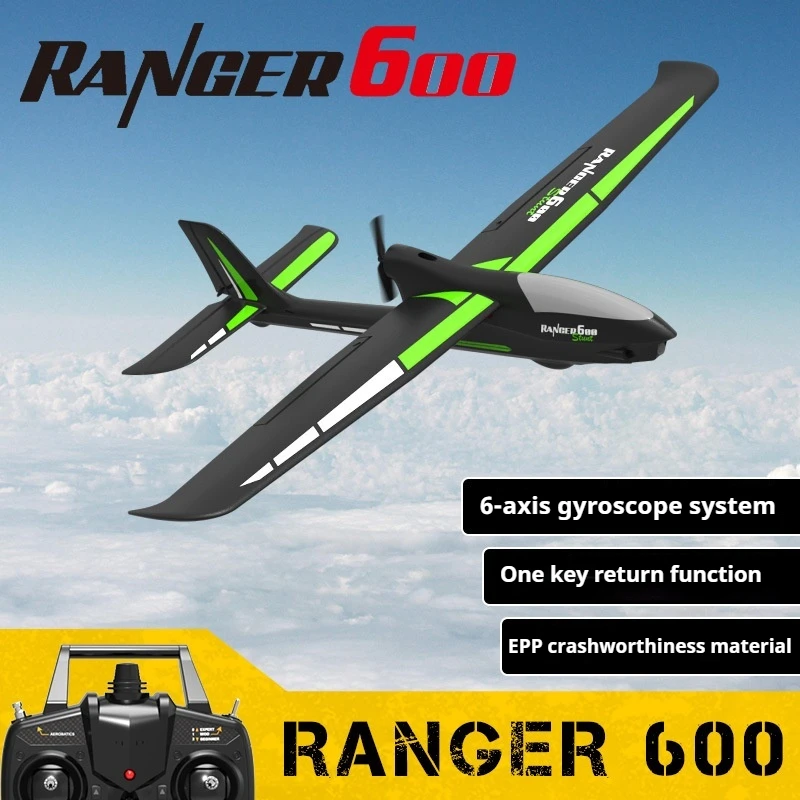 

New MN Ranger600 RC Plane 2.4GHz 4CH EPP Foam 600MM Fixed Wing RC Aircraft With 6Axis Gyro Stabilizer One Key U-Turn RTF Fighter