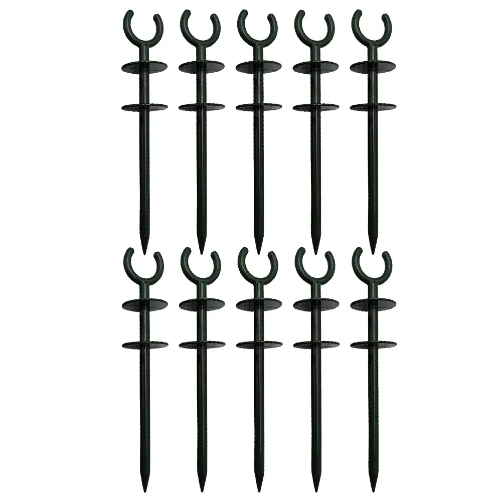 Garden Hose Guide Stakes 5/10/15/20 Plastic Holder Set For Landscape Projects Keep Hoses Elevated And Protect Plant Crowns