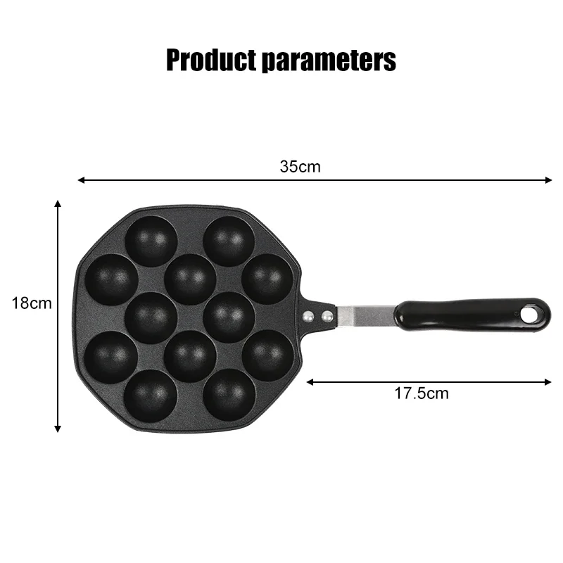 12/16 Cavities Takoyaki Maker Octopus Balls Grill Pan Baking Tools Machine Baking Tray Bakeware Tools cake pan kitchen tool