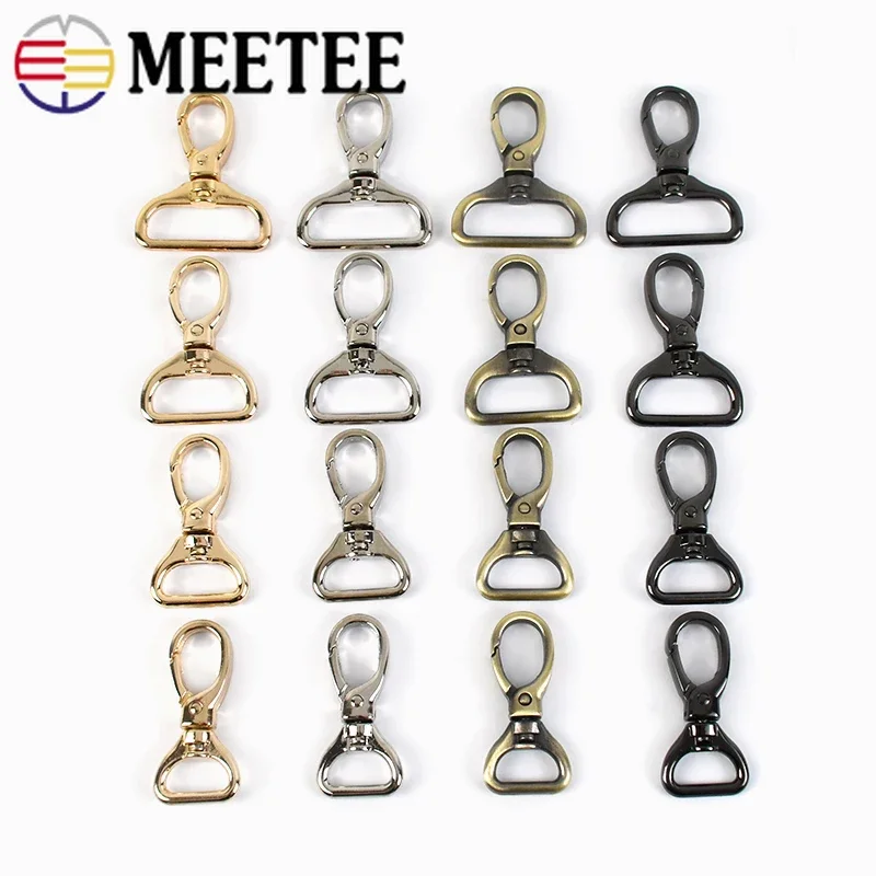 10/20Pcs Bag Buckles Metal Handbag Strap Swivel Clasp Lobster Keychain Clip Buckle Trigger Snap Carabiner Hook Sew Accessories