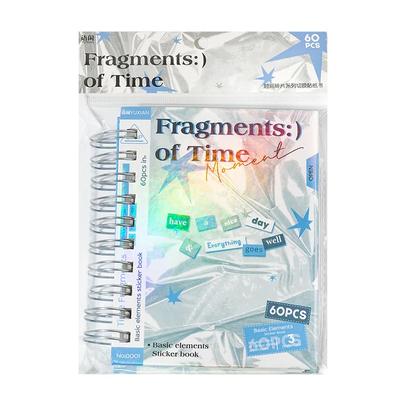 60 ورقة الكورية Ins الوقت شظايا سلسلة لفائف يموت قطع كتاب ملصقات DIY بها بنفسك سجل القصاصات كلية غير المرغوب فيه مجلة زخرفة خلفية