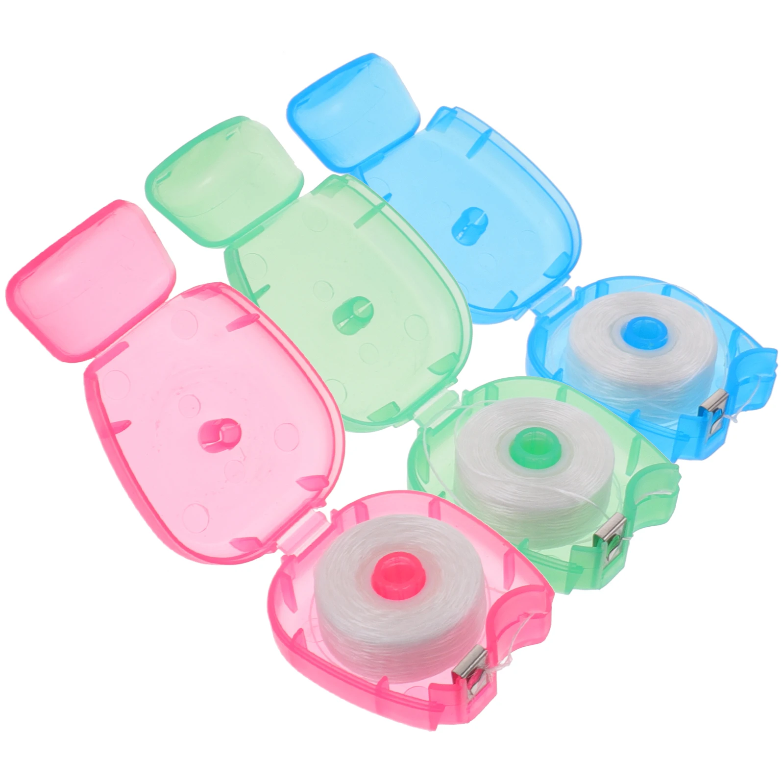 3 Pcs Portable Dental Floss Picks Travel Size Oral Cleaning Tools Convenient Floss Stick Home Hotel Use Practical