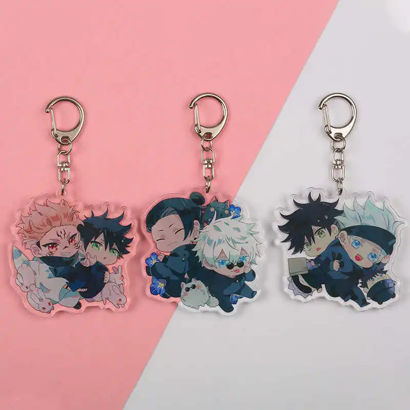 Anime Jujutsu Kaisen Satoru Gojo	Geto Suguru Ryomen Sukuna Cosplay Acrylic Keychain  High Appearance Level Delicacy