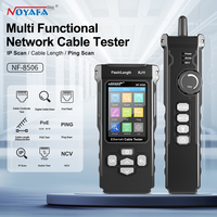 NOYAFA Network Cable Tester NF-8506 Cable Tracker Support PING test/IP scan/Poe Measure Length Wiremap Tester Networt Tools