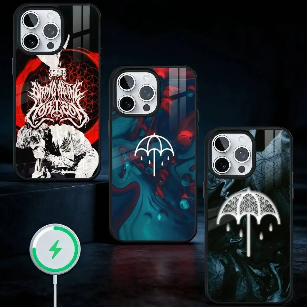 

BMTH B-Bring Me the H-Horizon Phone Case For iPhone17,16,15,14,13 Plus,Pro Max Magnetic For Magsafe Wireless Charging