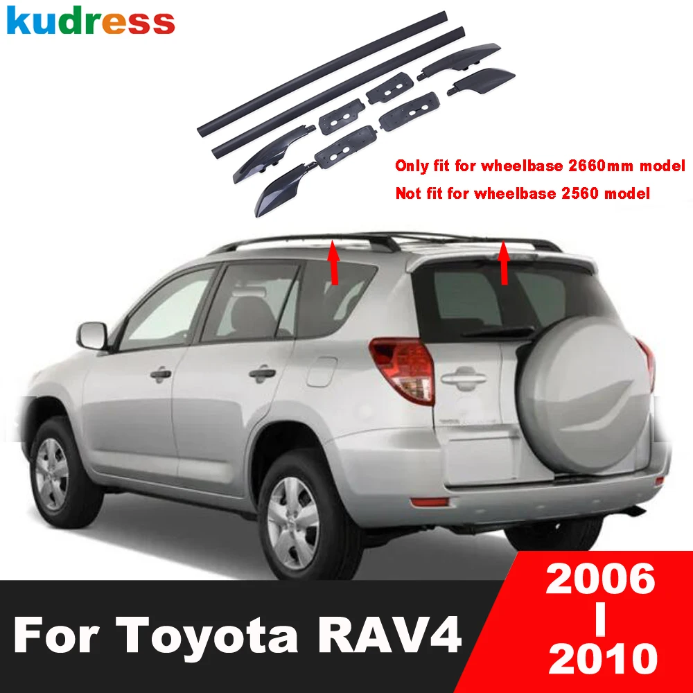 For Toyota RAV4 RAV 4 2006 2007 2008 2009 2010 Aluminum Car Roof Rack Basket Top Rail Cross Bar Luggage Carrier Accessories