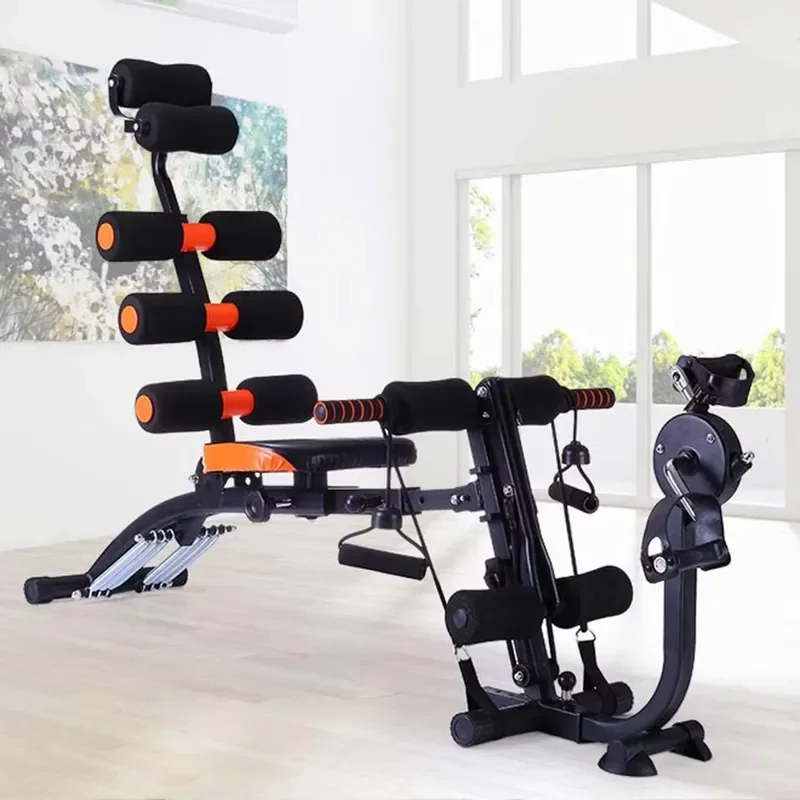 Best-selling 6-in-1 indoor fitness multi-functional core abdominal muscle trainer workbench AB fitness equipment, suitable