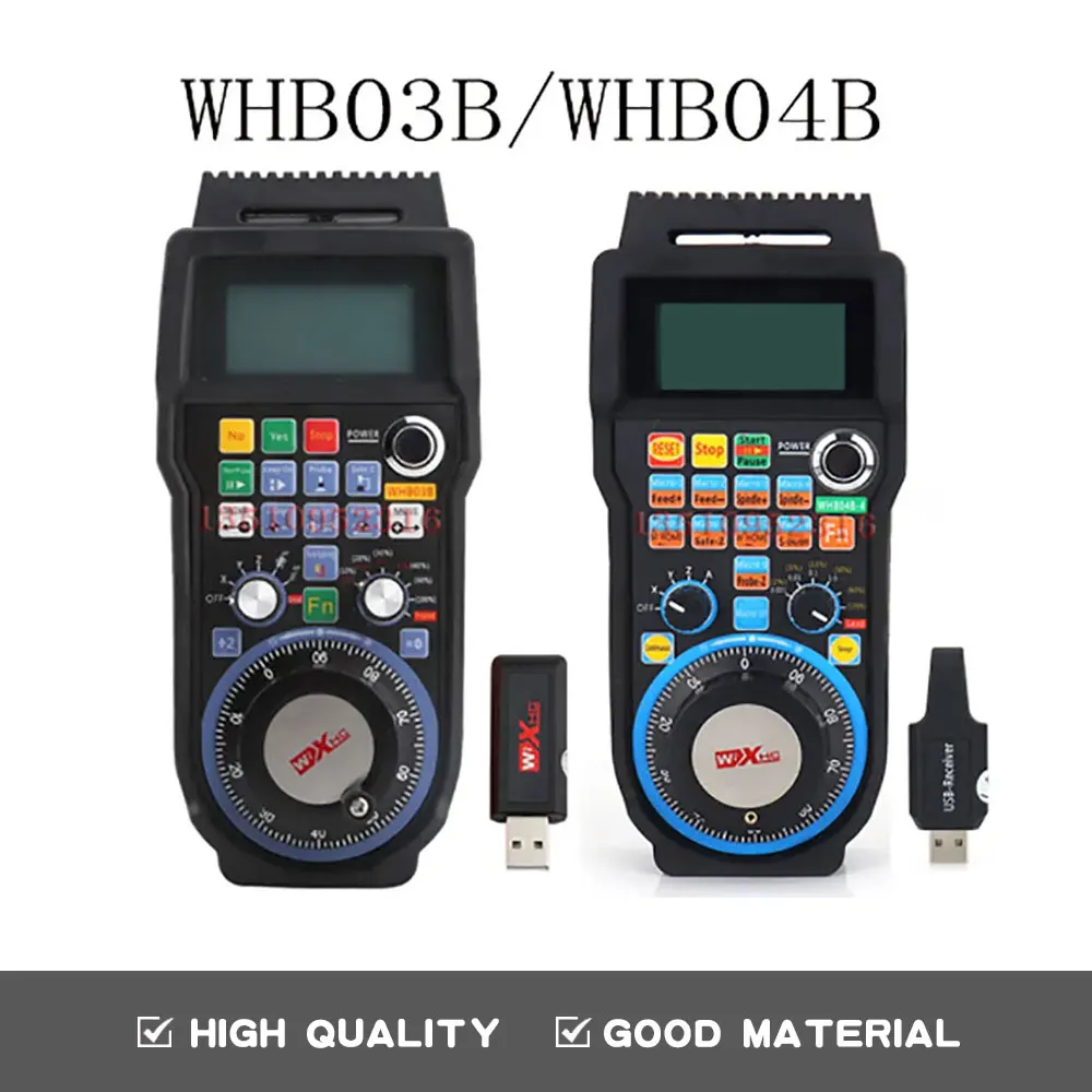 CHC WHB04B bezprzewodowe koło zamachowe CNC Mach3 4 osi 6 osi MPG zawieszenie koło ręczne pilot USB 40m odbiornik