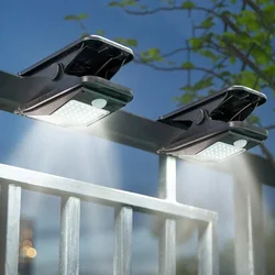 48/72/112LEDs New Solar Clip Lights Outdoor Courtyard Super Bright Human Body Induction Lighting Garden Terrace Wall Light Lamps