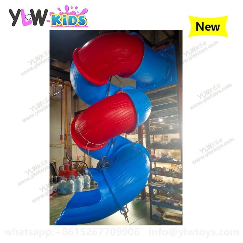 

YLWCNN Plastic Tube Slide Playground,Kids Amusement Spiral Slide Barrel Garden Slide Park Water Plastic Slide Pieces