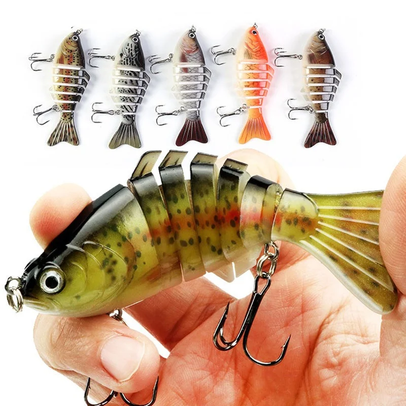 1pc Fishing Lures Multi Jointed Swimbait Slow Sinking Bionic Artificial Bait Freshwater Saltwater Trout Bass Fishing Accessories