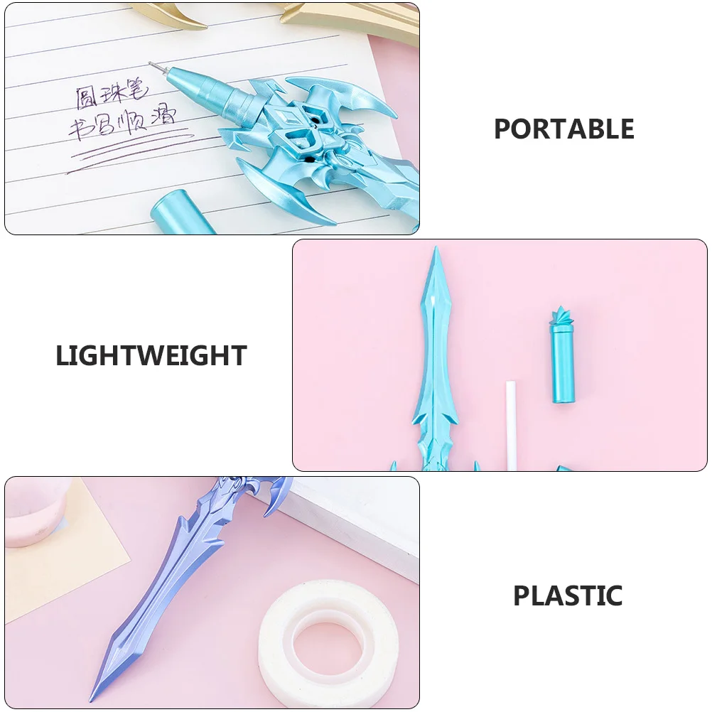 

12pcs 0 5mm Black Gel Pen Student Office Sword Shaped Writing Pens Material Safe Harmless Attractive Design