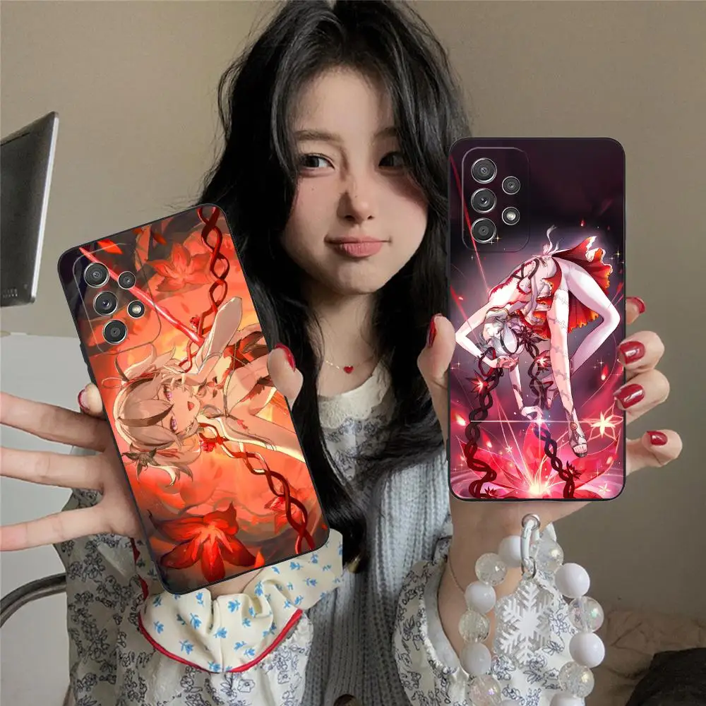 

Wuthering Waves Camellya Phone Case for Samsung Galaxy M55 54 42 35 34 33 32 23 22 15 14 13 12 F55 5G Colour Protective Luxury