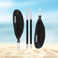 4-Piece Kayak Boat Paddle Aluminium Alloy Double-Head Surfpaddle Stand Up Paddleboard Paddles for Outdoor Water Sports