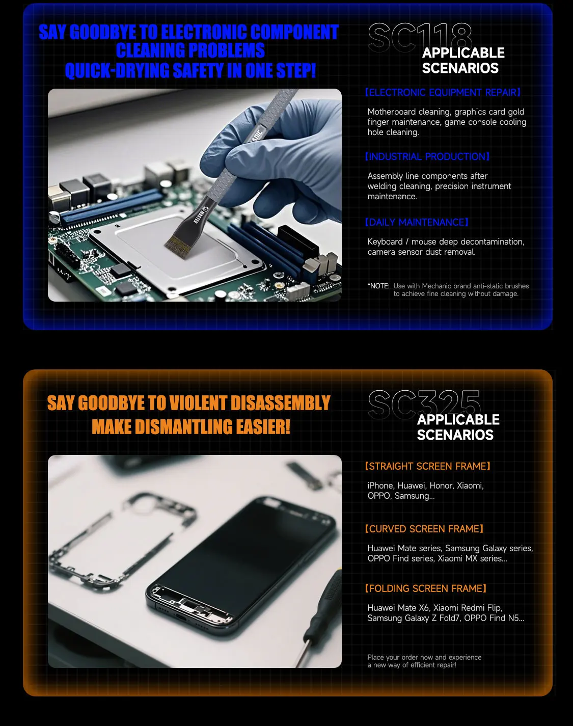 MECHANIC Glue Remover Frame Removal Quick-Drying Electronic Cleaning All-Purpose Adhesive Removal CPU Chip Adhesive Removal