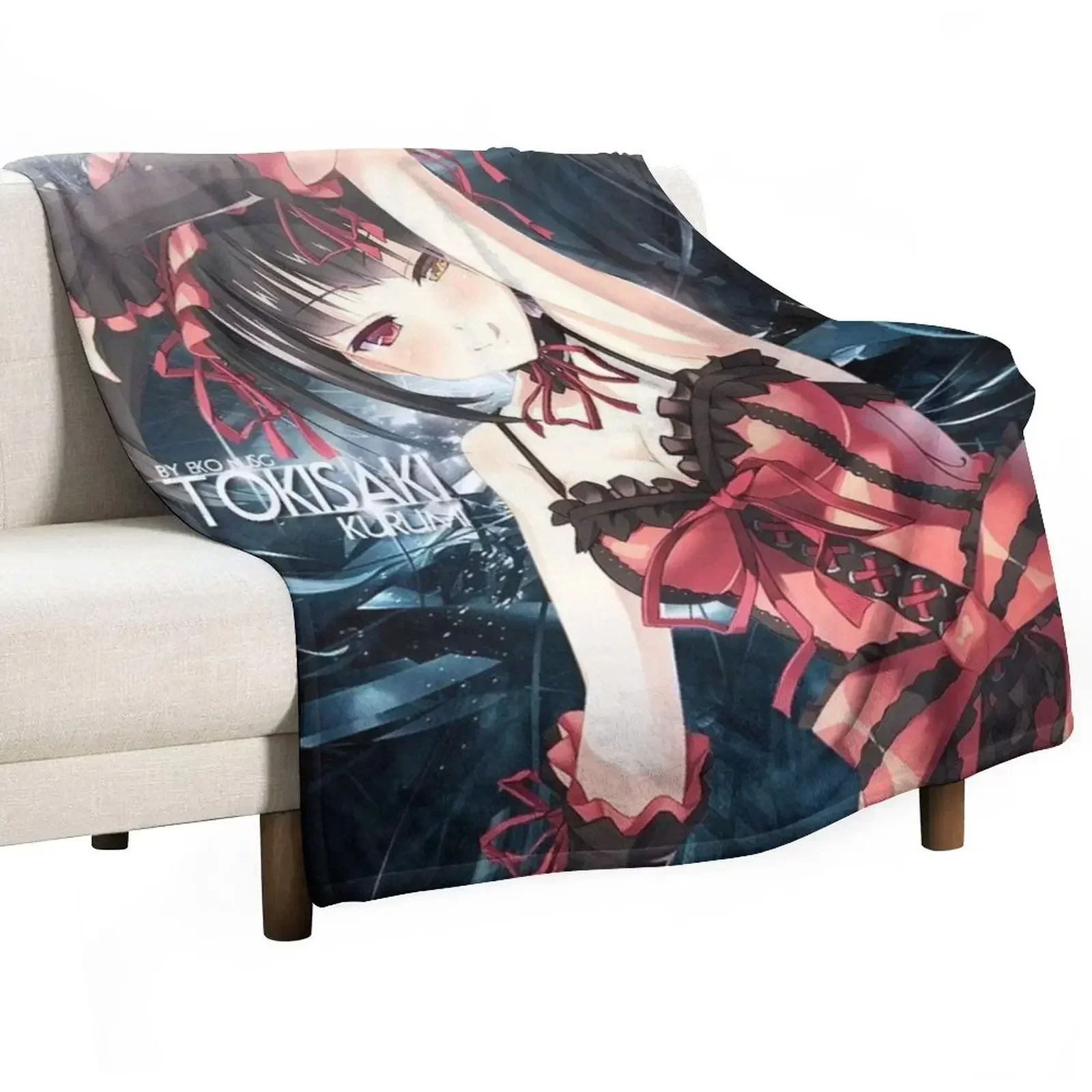 

Kurumi tokisaki - date a live Throw Blanket Cozy Home Blanket Gift for Christmas Holiday