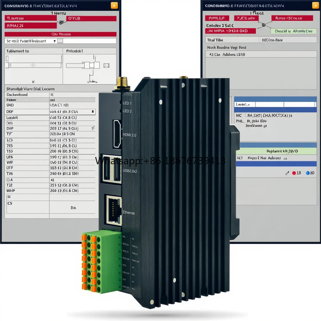 Rugged Fanless PLC PAC Dedicated Controller, RS485 Industrial Automation Raspberry Pi IoT Gateway Programming Controller