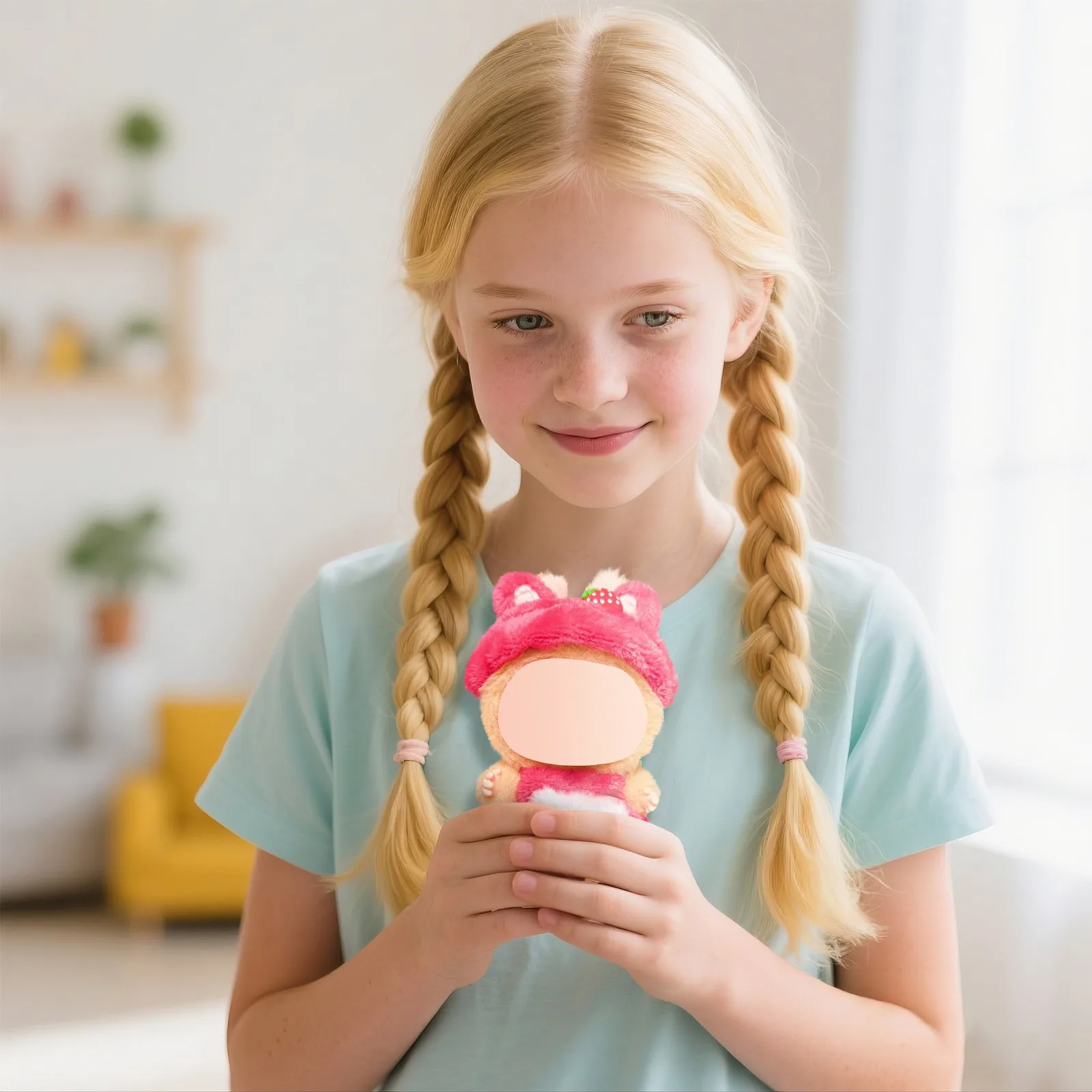 Adorable traje de mono de peluche: ropa de muñeca de peluche suave para osos de peluche de 15-17 cm y juguetes de peluche (solo ropa)