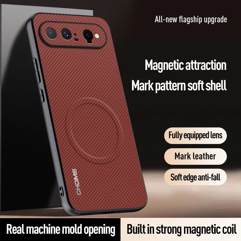 Built-in Magnetic Car Holder Cover for Huawei Pura X View Shockproof Full Prtection Anti-drop Phone Back Case for Pura X View