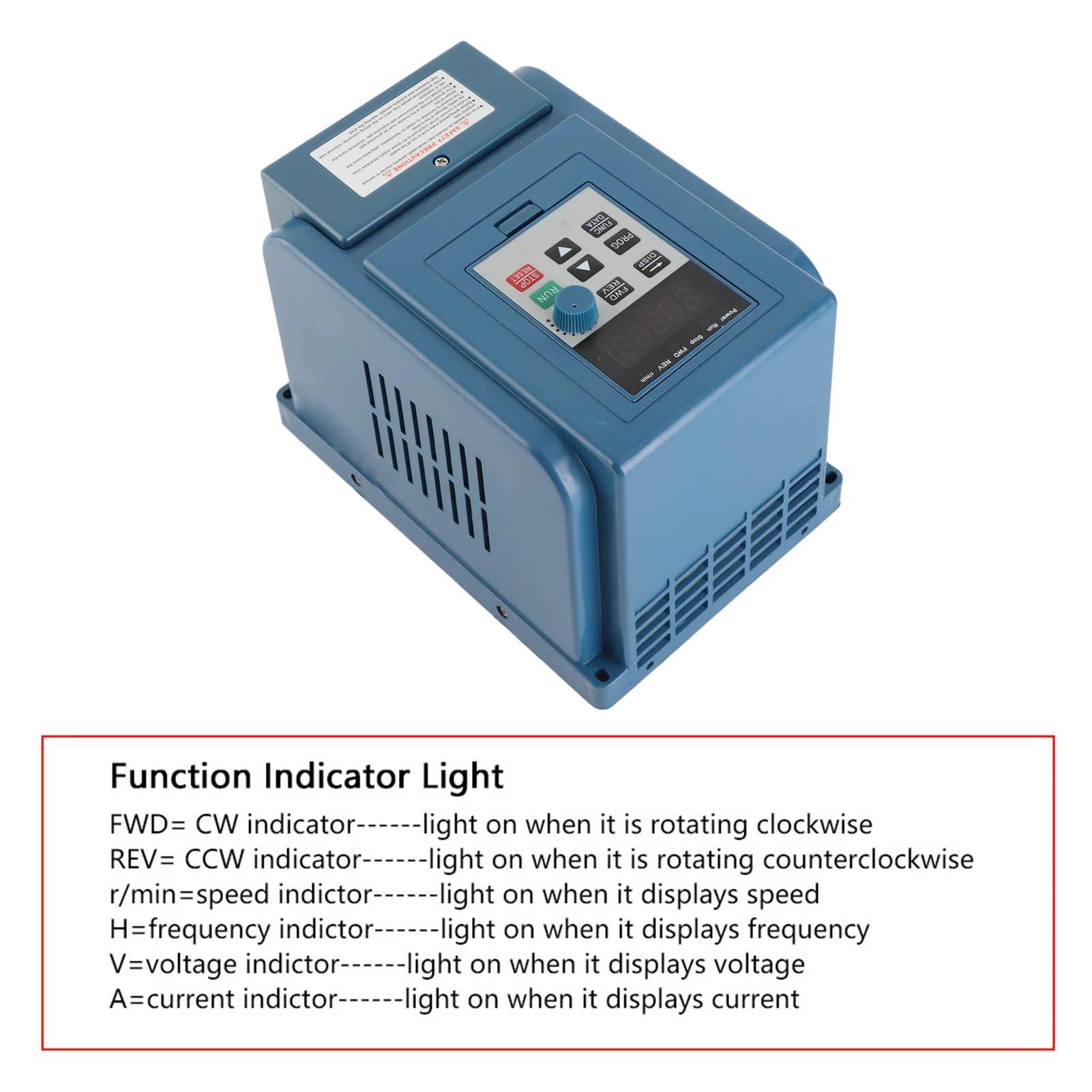 Adjustable Frequency Drive 380VAC Variable Frequency Drive Speed Controller for 3-phase 4kW AC Motor Inverter Motor Drive