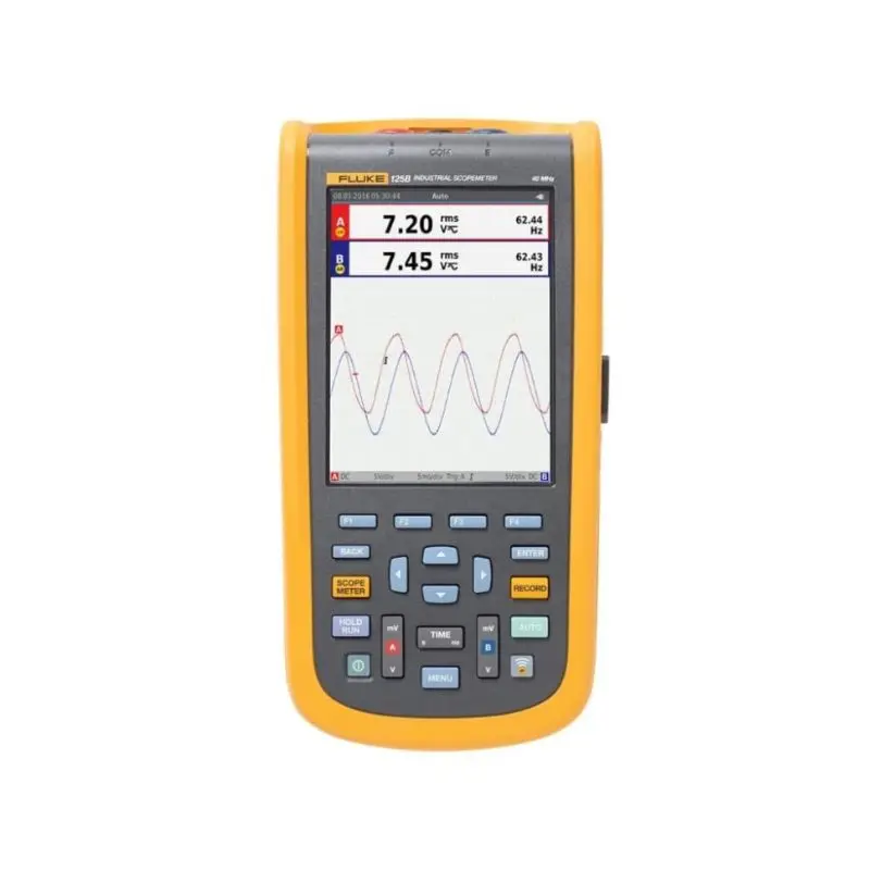 125B Industrial ScopeMeter Hand-Held Oscilloscope with AC clamp, 40 MHz