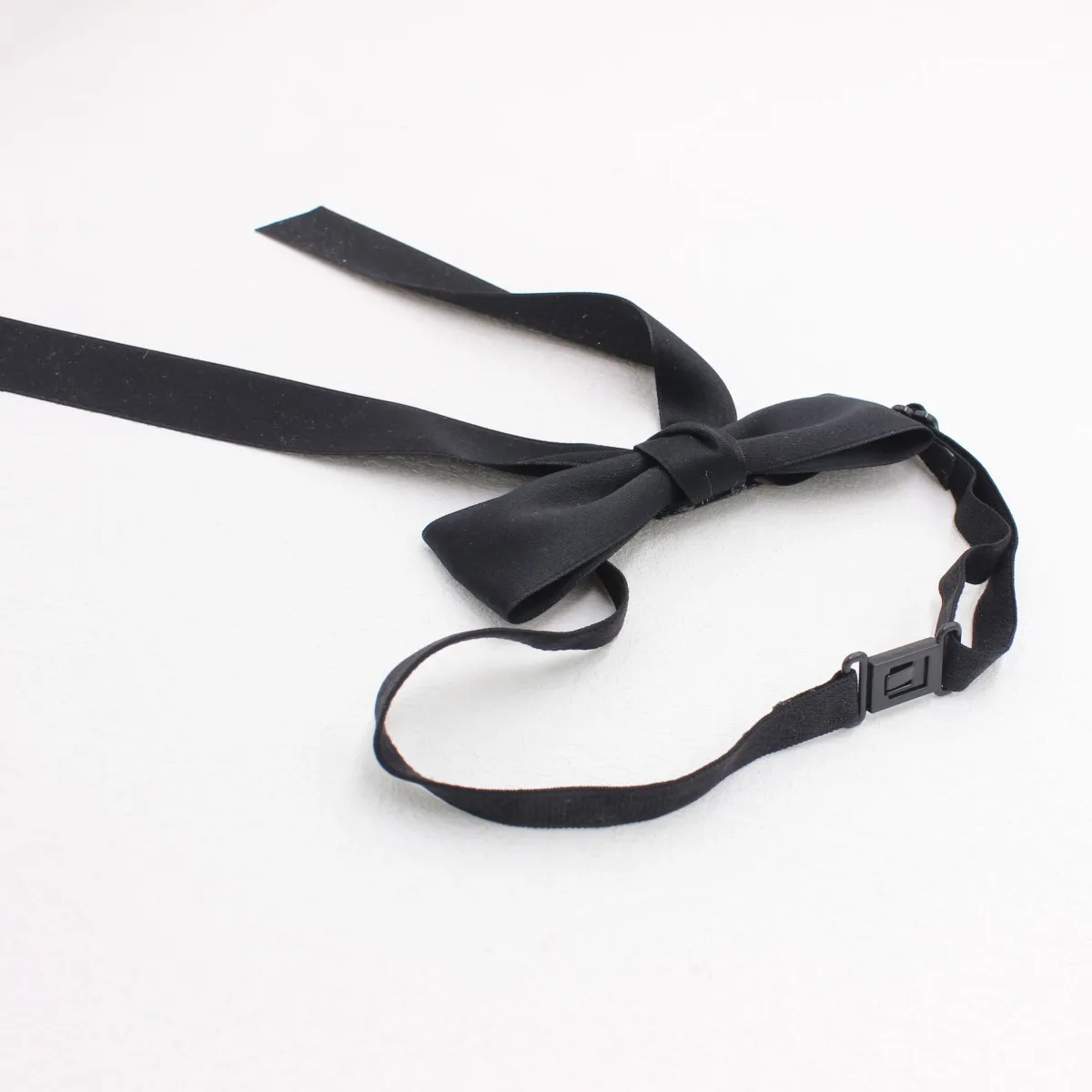 Women Bow Tie Ribbon Necktie Adjustable Uniform Accessory for School Office Waitress Receptionist Work Shirt Decoration TS351