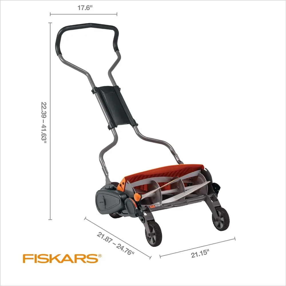 Imagem -06 - Staysharp-max Reel Push Lawn Mower Eco-friendly Cordless Grass Trimmer Preto 18 Cut Largura