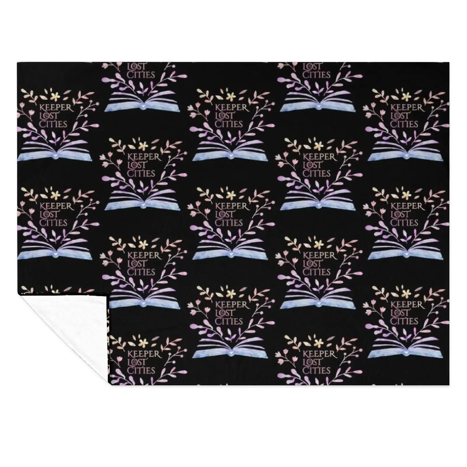 

keeper of the lost cities flower Throw Blanket Thins Hair Plaid on the sofa Thermals For Travel Blankets