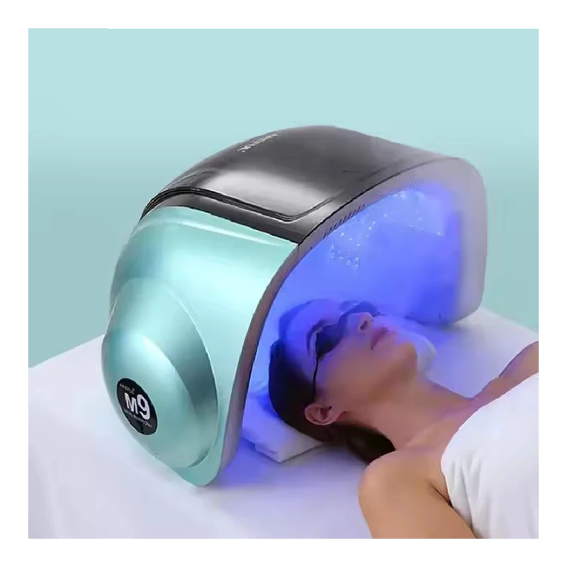 

Hot Sale New 3d Laser Hair Growth Spray 9 Color Pdt Led Red Photon Cold Spray Skin Care Light Therapy Panel Machine