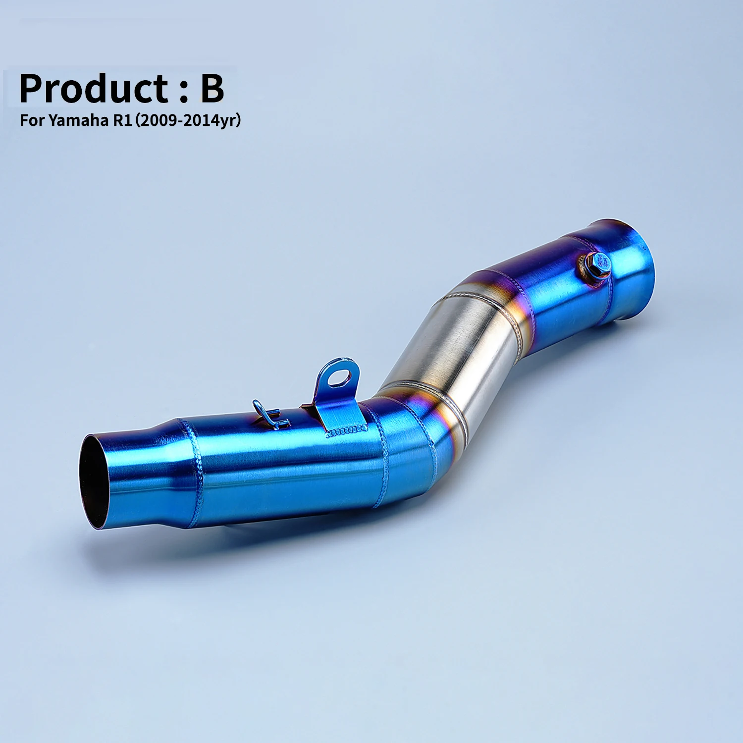 

For R1 09-14 Moto Exhaust mid part link pipe modified non-destructive installation adapter Slip On Performance Suitable Part