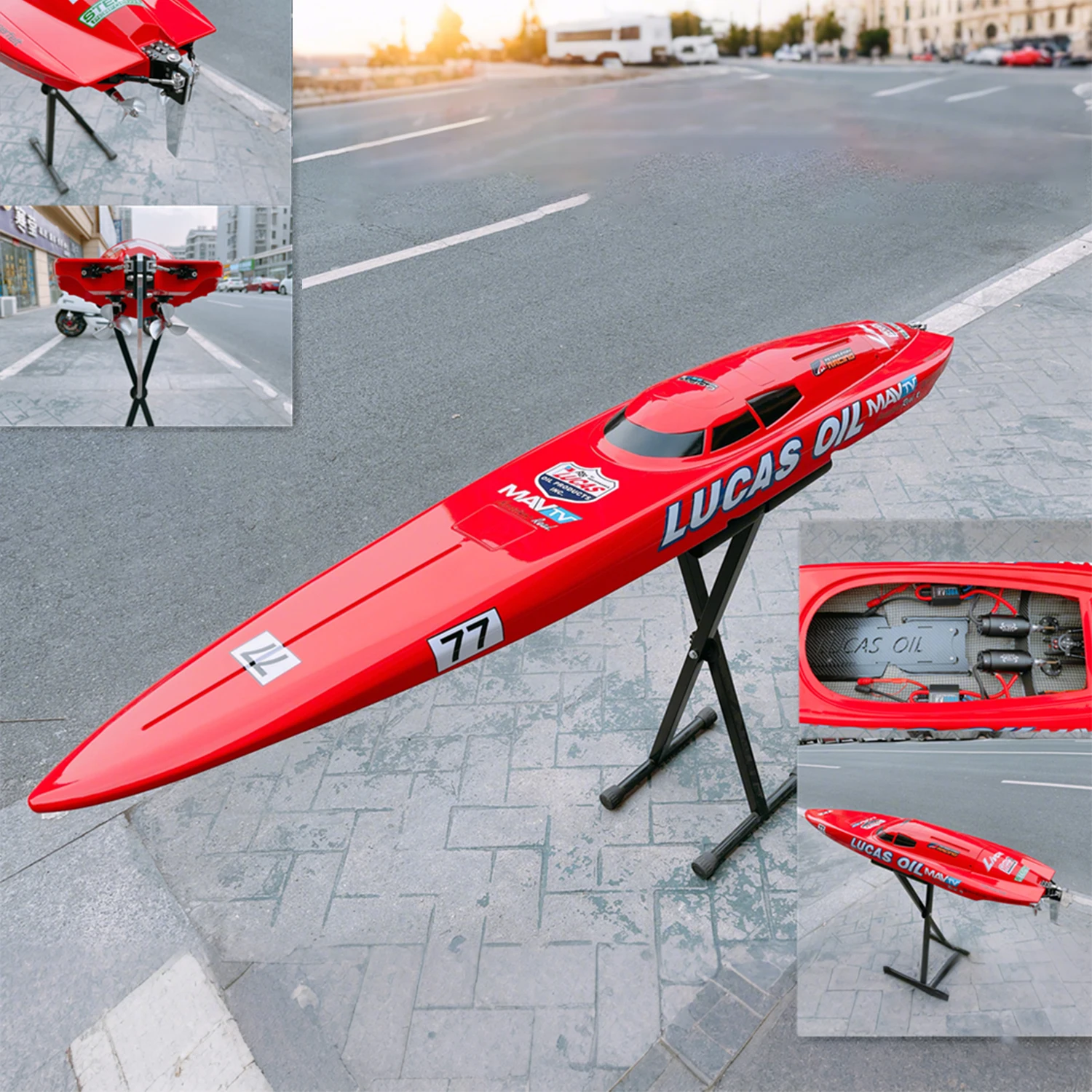 RC قارب 1/8.5 152 سنتيمتر O-قارب نموذج RTR نسخة اضافية طويلة قوية السفينة مع فرش السيارات قارب الكبار قارب سريع اللعب