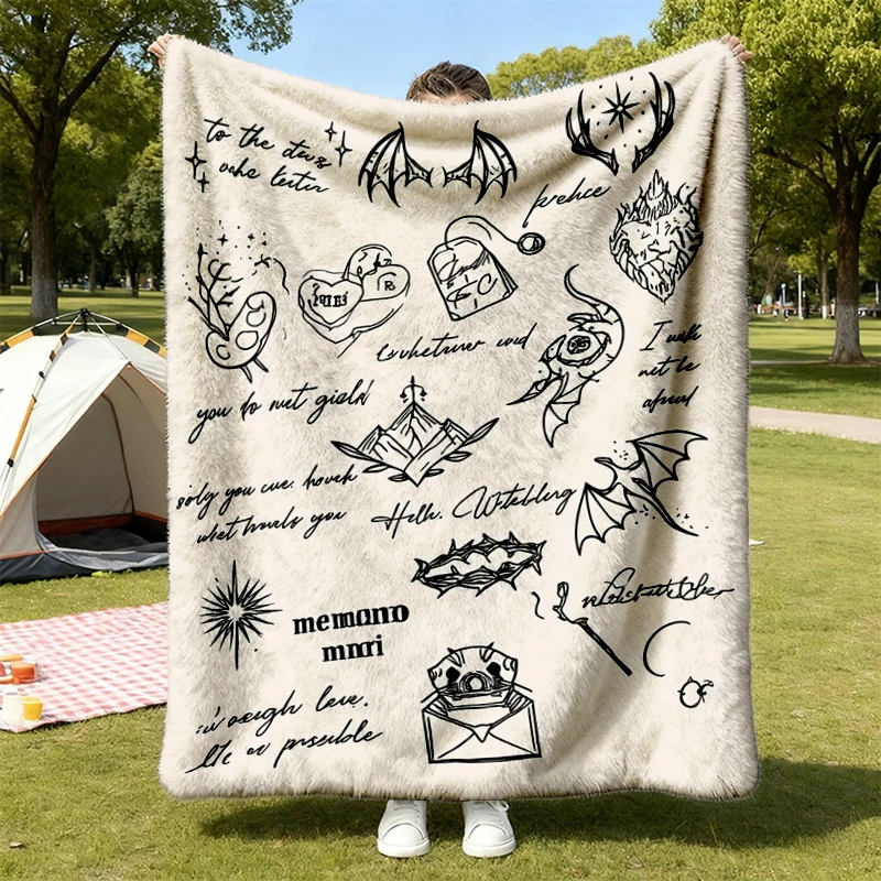 You Do Not Yield Flannel Blanket, Throne of Glass Bookish, Literary Reader Flannel Blanket, Book Lover Gift