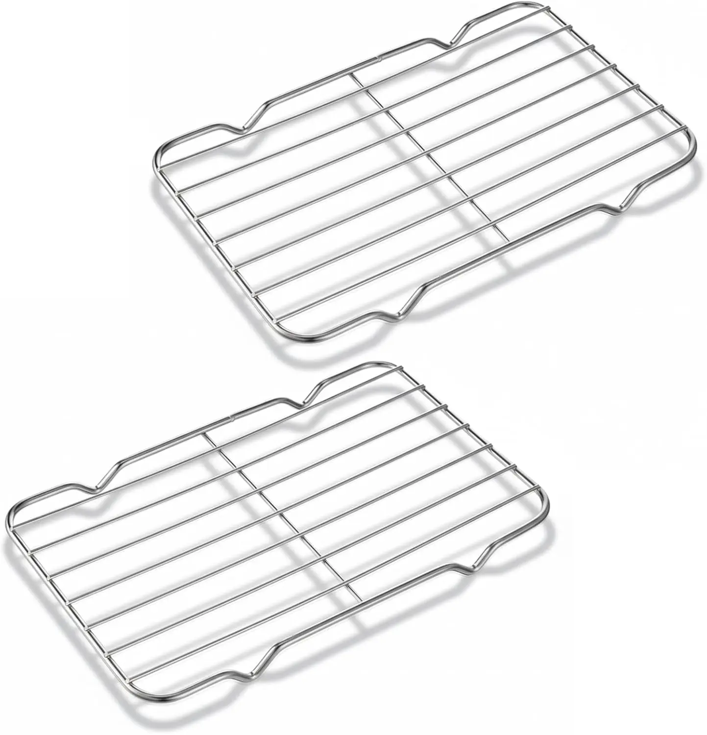 cobee1 Pc Cooling Rack For Baking, Roasting Rack Stainless Steel Wire Racks Cooling With 4 Legs, 5.3 X 8.5 Inch Rectangle Cookin