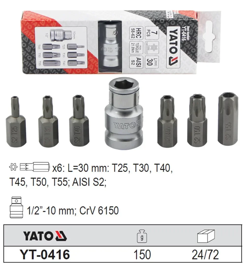 Jeu d\'embouts de tournevis avec manchon de conversion, Spline Torx Hex, RIpunL 30mm, 2024 \