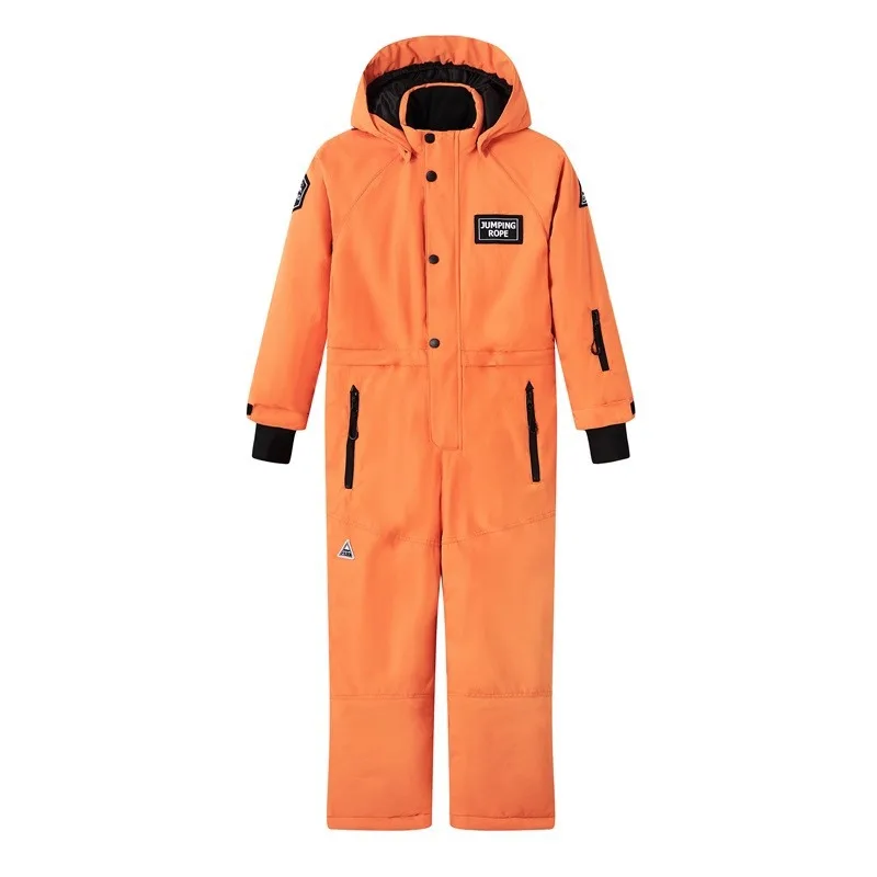 Solid Color Men's and Women's Skiing Clothes, Windproof, Waterproof, Warm, Fashionable, Winter Warm One-piece Skiing Clothes