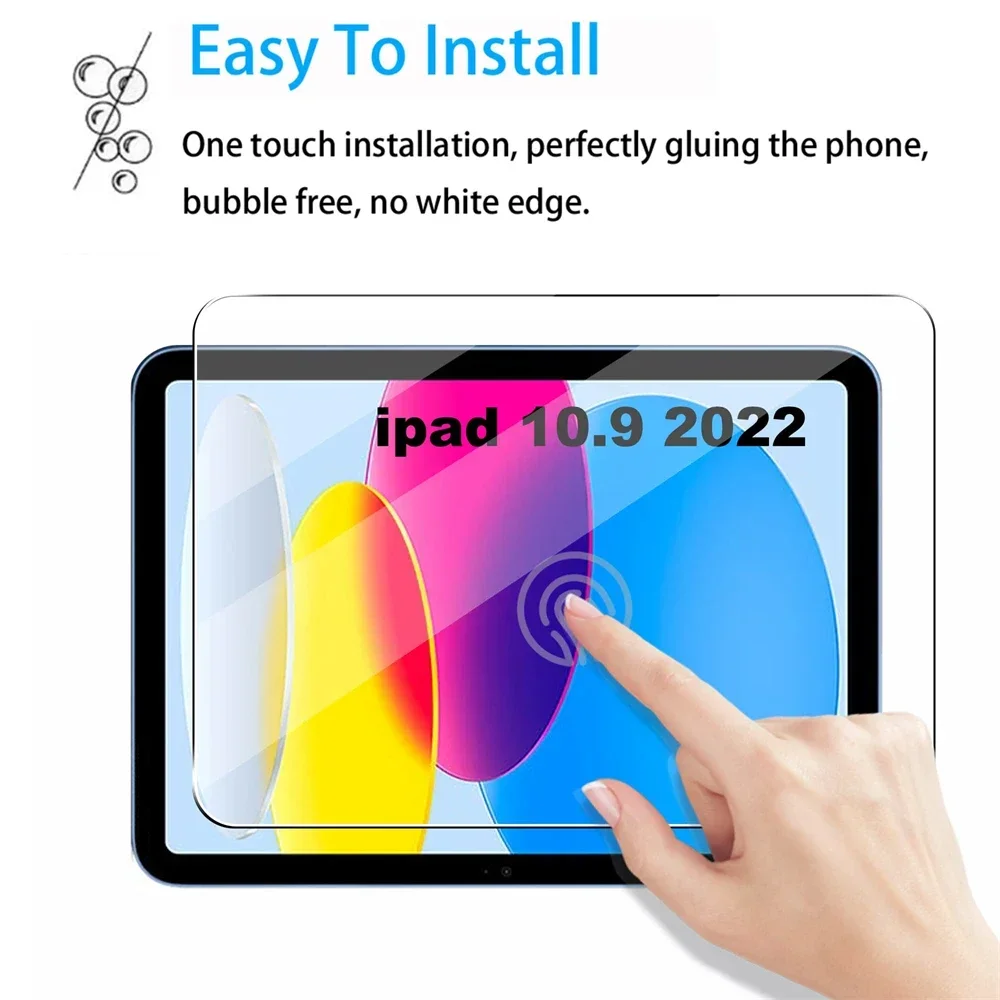 For iPad 10th Gen 10.9 Inch 2022 Tempered Glass Screen Protector 2025 iPad 11 A16Tablet Anti Scratch Clear Protective Film