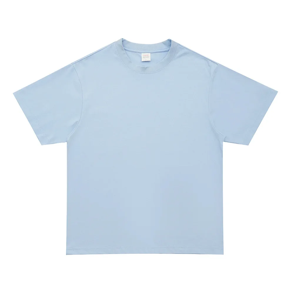 Summer and Autumn Casual Pure Color Breathable Sunscreen Loose Half Sleeve Off Shoulder T-Shirt for Men
