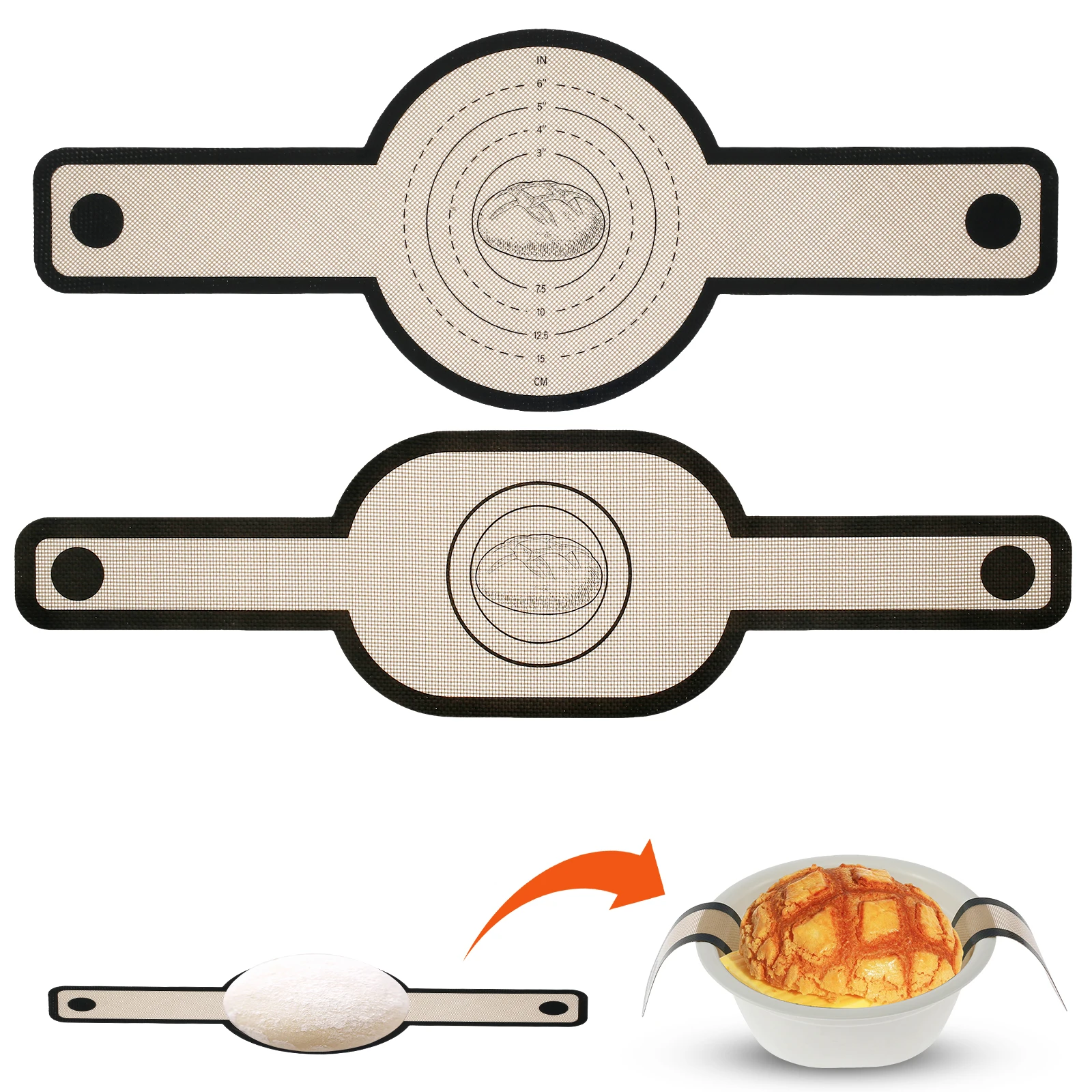 2Pcs Silicone Bread… - image