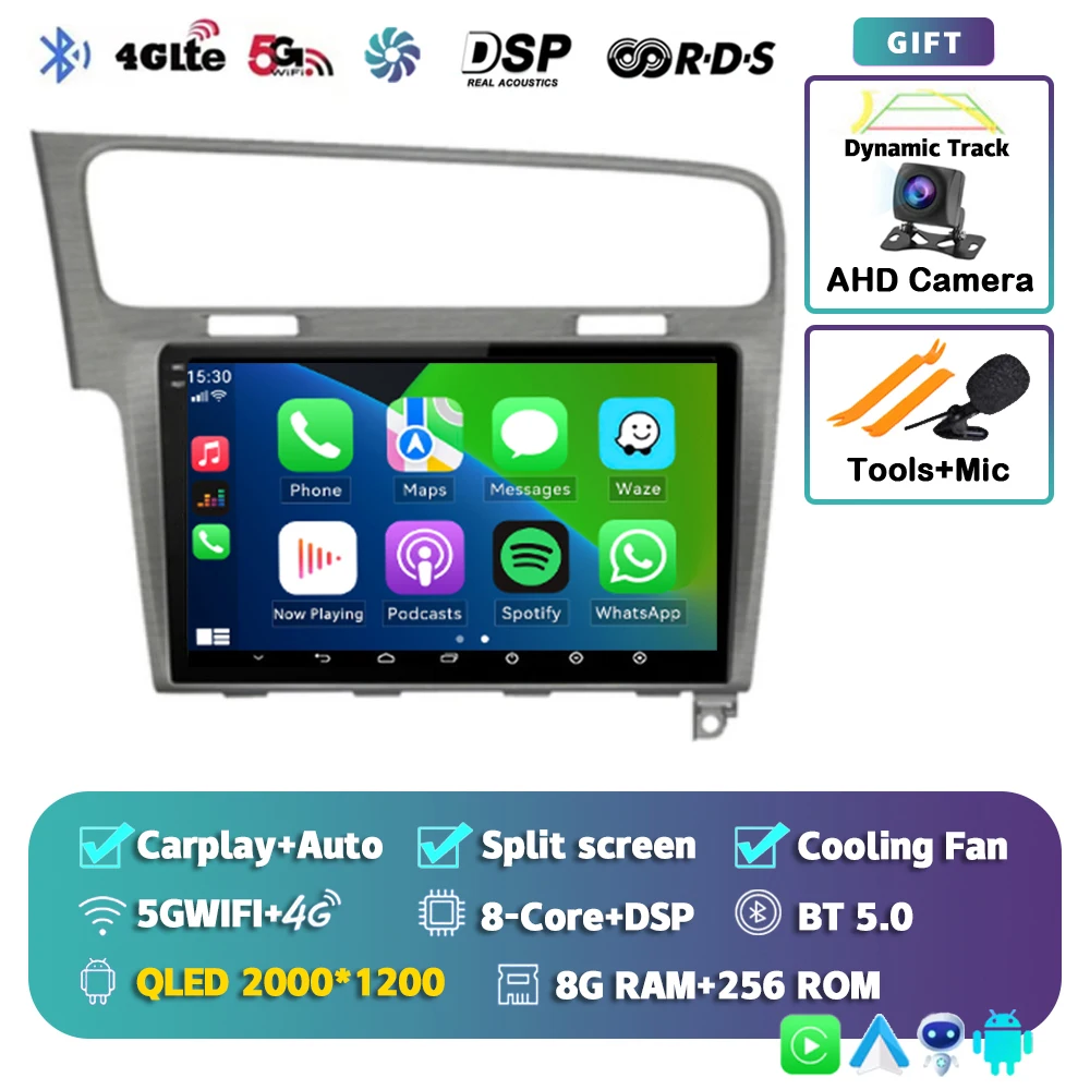 Android 16 For Volkswagen VW Golf 7 MK7 GTI 2011-2021 Car Radio