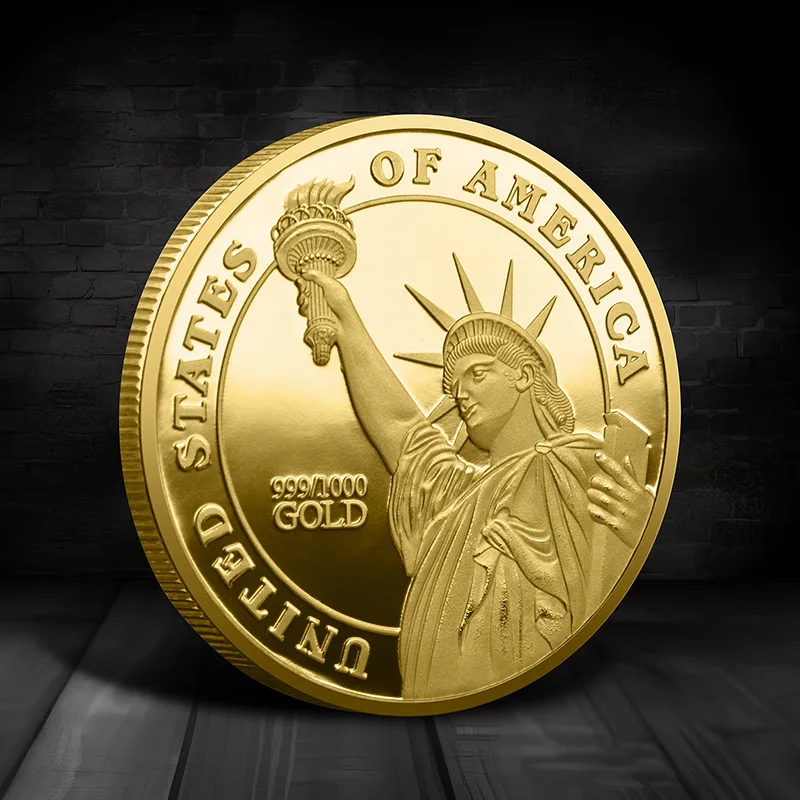 Challenge Coin American Statue of Liberty Commemorative Coin New York World Trade Center Collection Coin 911 Twin Towers Coin