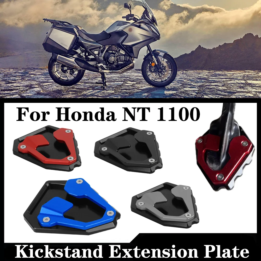 For Honda NT 1100 nt1100 2021 2022 2023 Side Stand Support Plate Enlarger Pad Motorcycle NT1100 CNC Kickstand Extension Plate