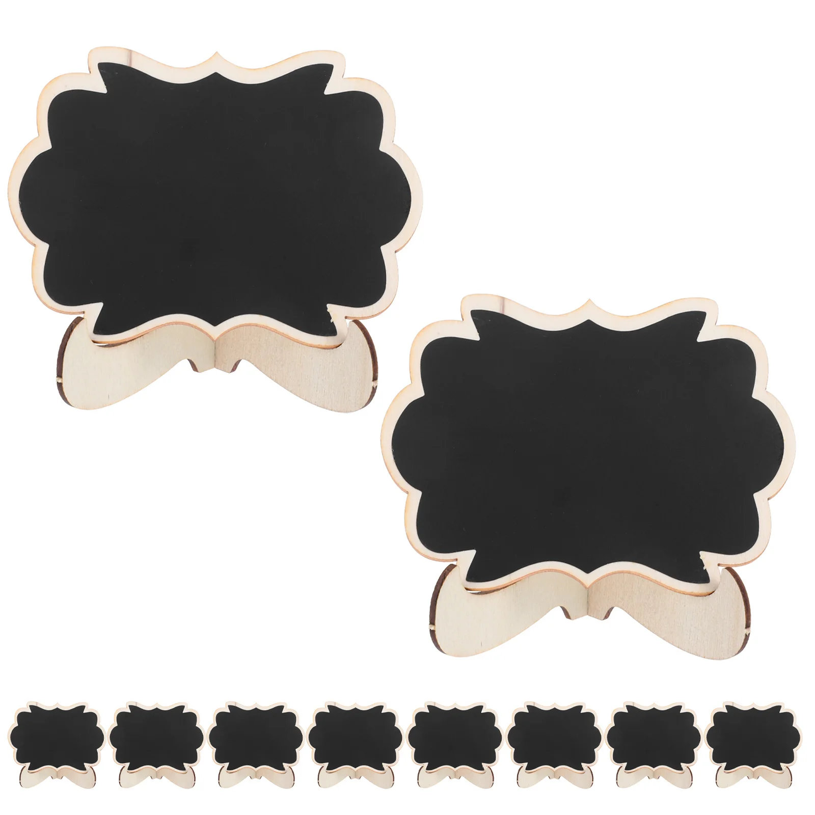 10 قطعة علامات السبورة الصغيرة السبورات الخشبية الصغيرة القابلة للمسح لبوفيه تسميات الطعام حفل زفاف مطعم الاستخدام المنزلي