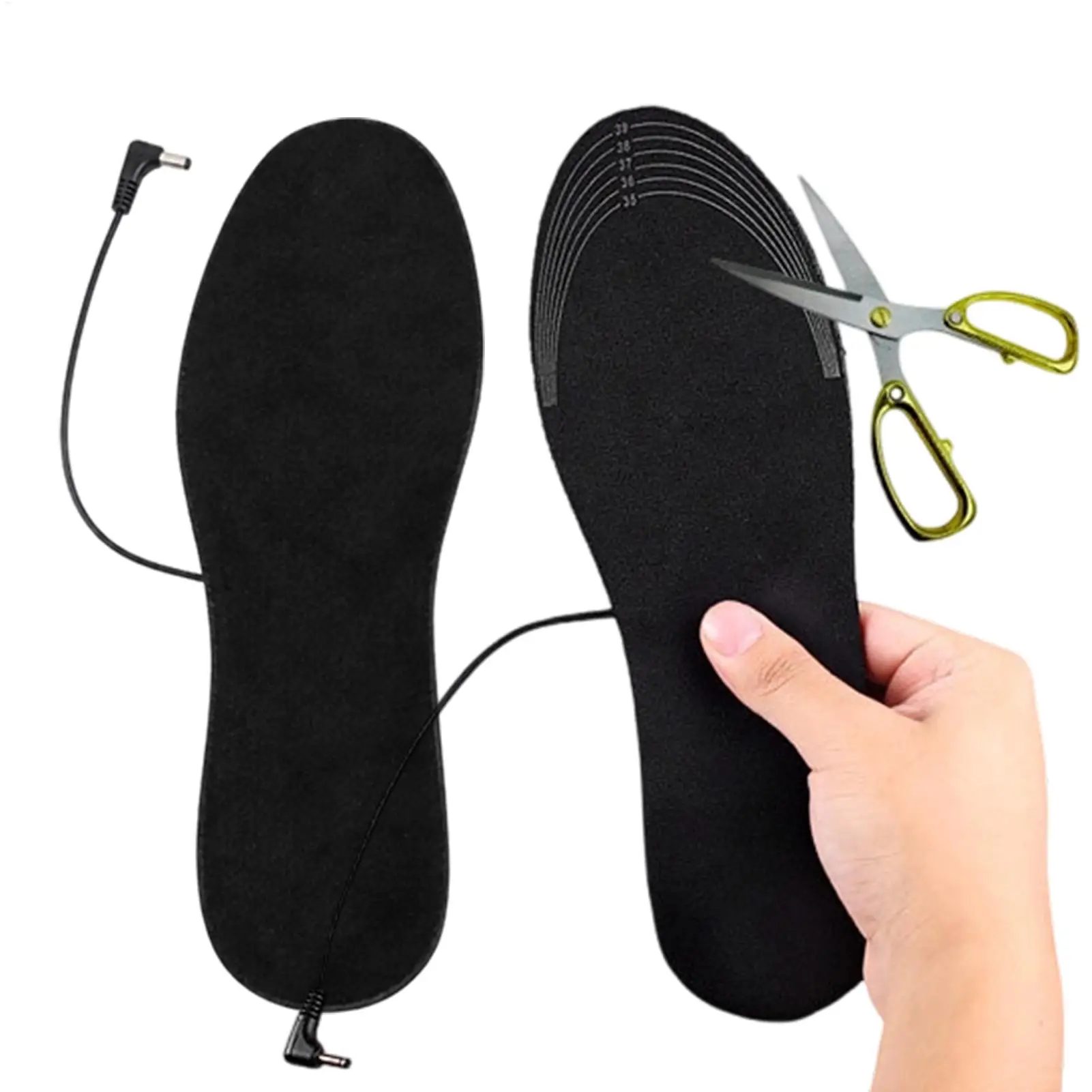 Heated Shoe Insoles USB Powered Heating Washable Breathable Soles 1-Pair Winter Heat Shoes Inserts For Women Men Adults Indoor