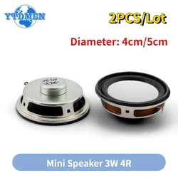 2PCS Mini Speaker 3W 4R Diameter 4cm/5cm Amplifier Loudspeaker 3 Watt 4 Ohm 40mm 50mm Speakers for Arduino Kit