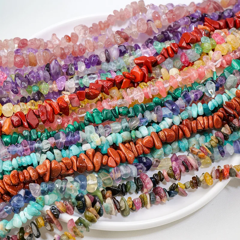 Natural Stone lrregular Gravel Chips Beads For jewelry Making, DlY Bracelet Necklace Earrings